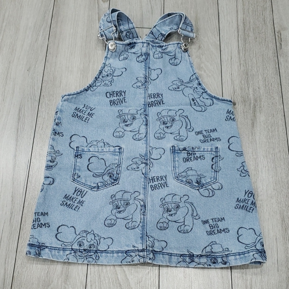3/$35 Girls paw patrol cotton overall dress